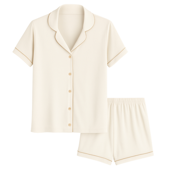 Pijama Feminino Bege