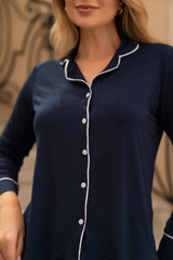 Pijama Longo Marinho